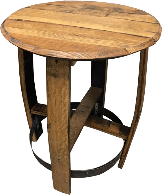 Bourbon Barrel Side Table - End Table (720x720), Png Download