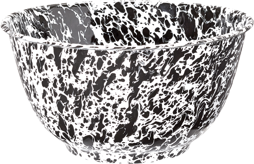 Large Salad Bowl Black Marble - Bowl (900x900), Png Download