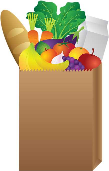Bleed Area May Not Be Visible - Grocery Paper Bags (445x699), Png Download