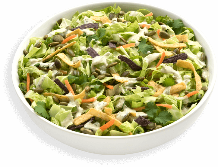 View Nutrition Facts - Salad (723x556), Png Download