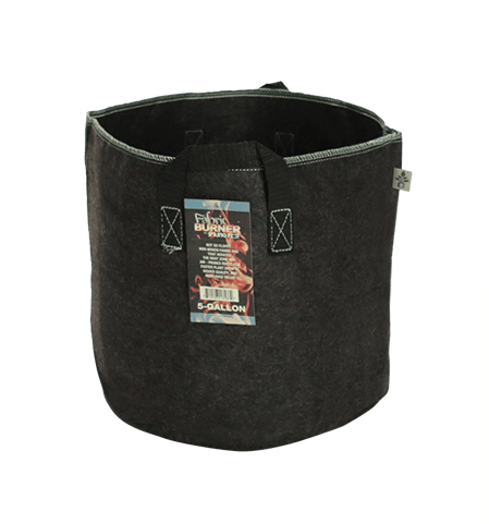 Fabric Burner Fabric Pot 5 Gallon - 247garden 5-pack Grow Bags/aeration Fabric Pots W/handles (600x600), Png Download