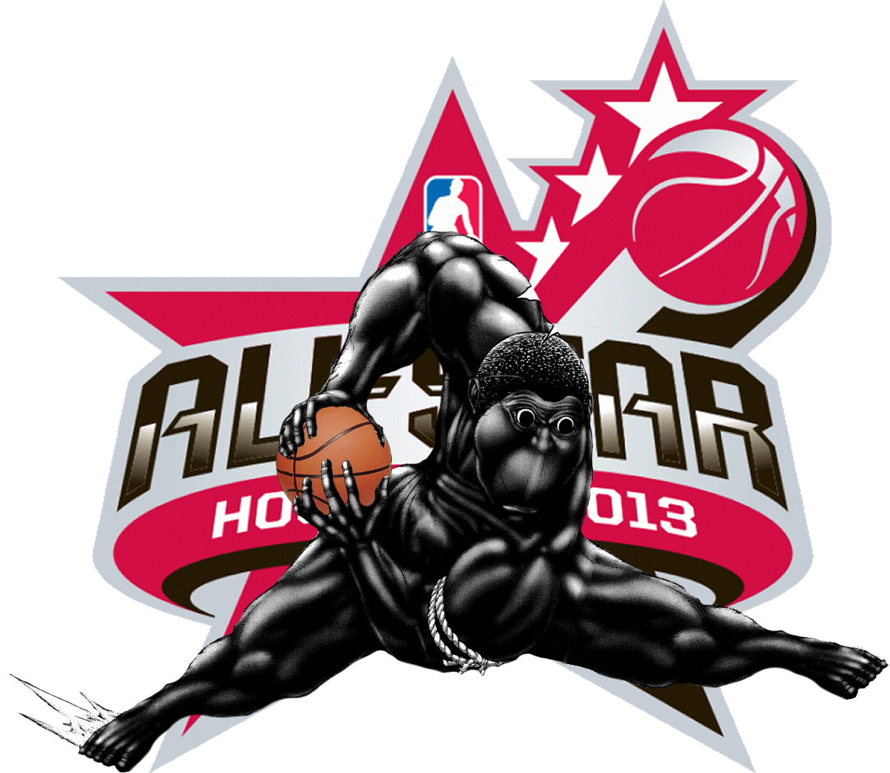 2013 Nba All Star Game Houston 2012 13 Nba Season Nba (1249x1086), Png Download