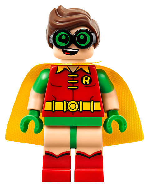 Catwoman Catcycle Chase - Lego The Lego Batman Movie Minifigure - Robin (w/ Goggles) (800x600), Png Download