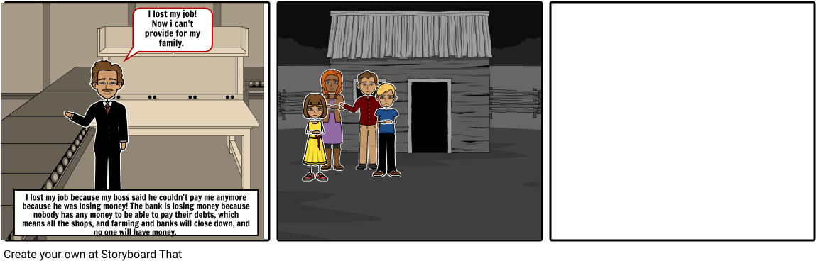 The Great Depression - Cartoon (1164x385), Png Download
