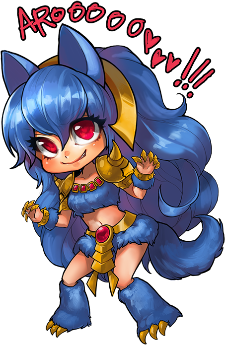 @ahri The Nine-tailed Fox (500x727), Png Download