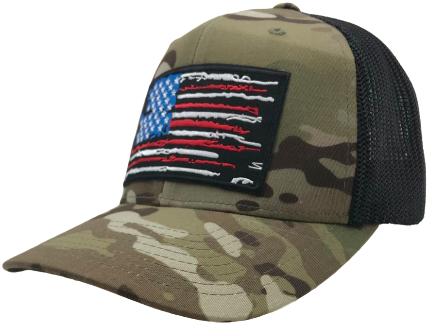 Us Flag Patch Hat - Baseball Cap (1024x1024), Png Download