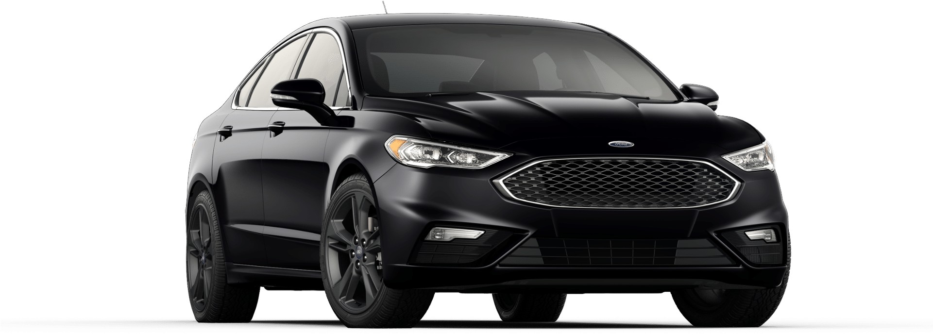 2017 Ford Fusion Sport With Black Wheels - 2018 Black Ford Fusion (1920x960), Png Download