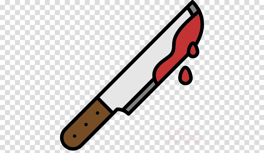 Knife With Blood Png (900x520), Png Download