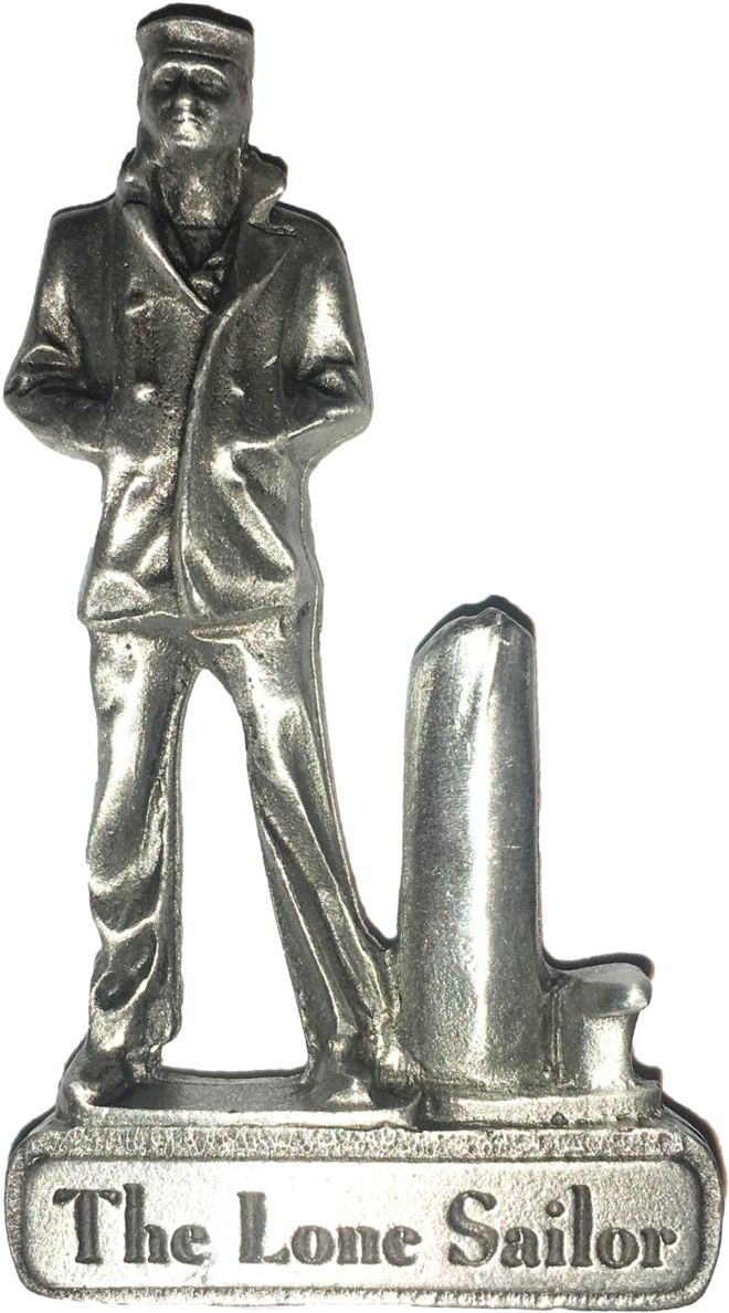 The Lone Sailor Pewter Magnet The United States Navy - Magnet (745x1200), Png Download