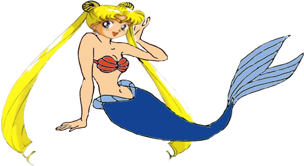 Mermaid Sailor Moon - Los Simpson Miss Springfield (1024x549), Png Download