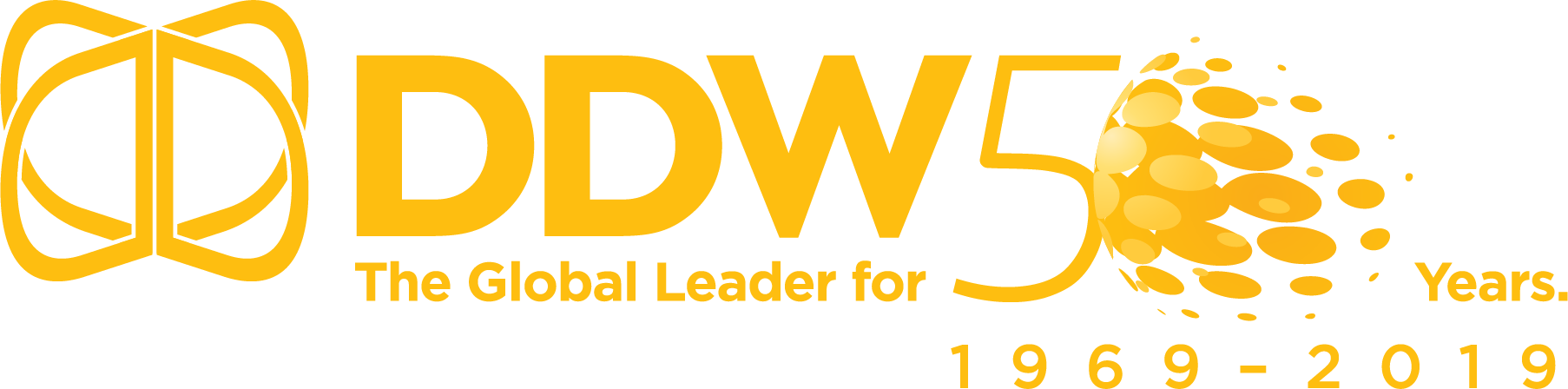 Ddw 50 Years Logo - Logo (1806x448), Png Download