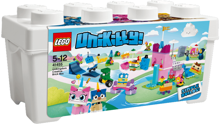 Unikingdom Creative Brick Box - Lego Unikitty 41455 Unikingdom Creative Brick Box (744x419), Png Download