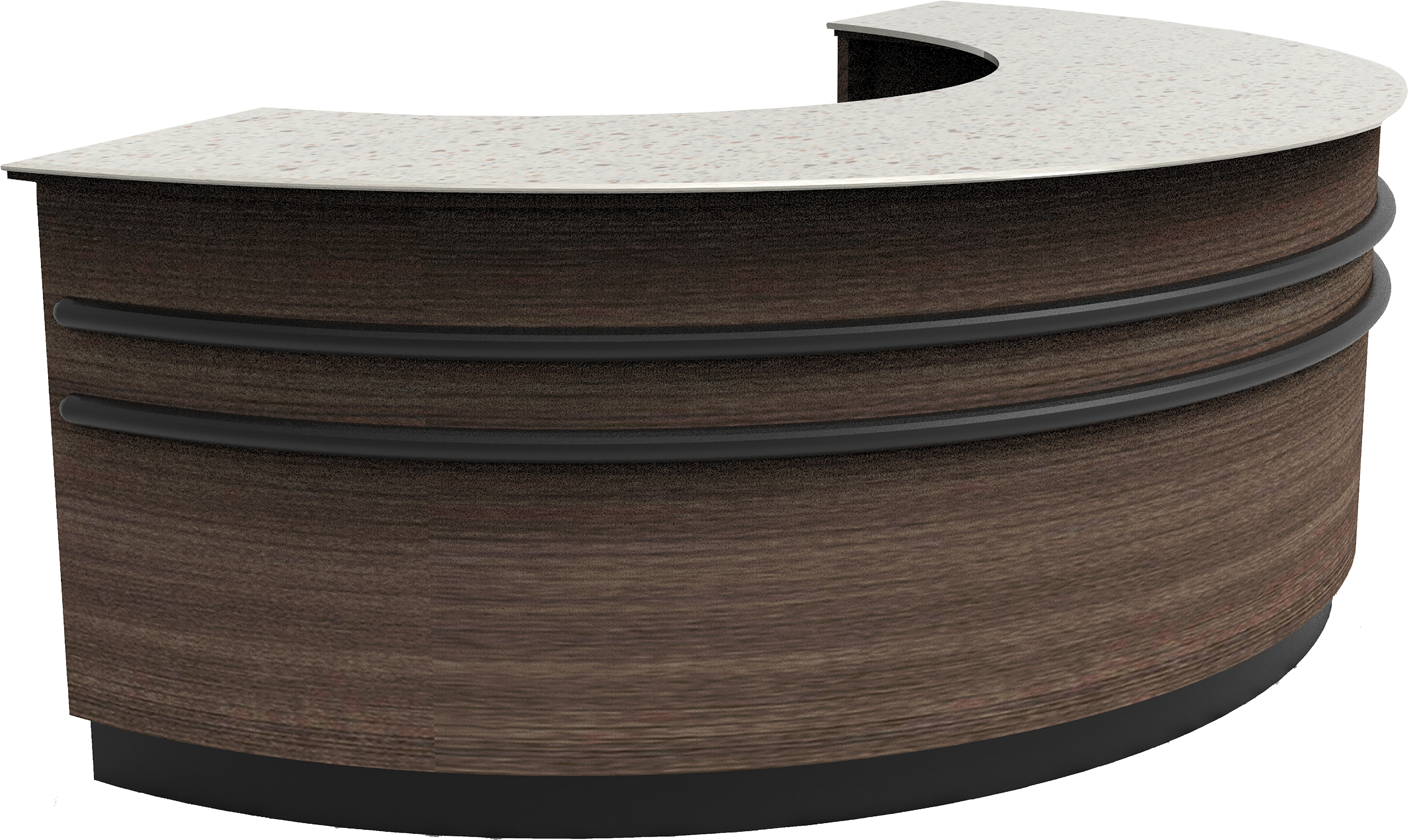 Half Round Tasting Bar / Counter (4479x2713), Png Download