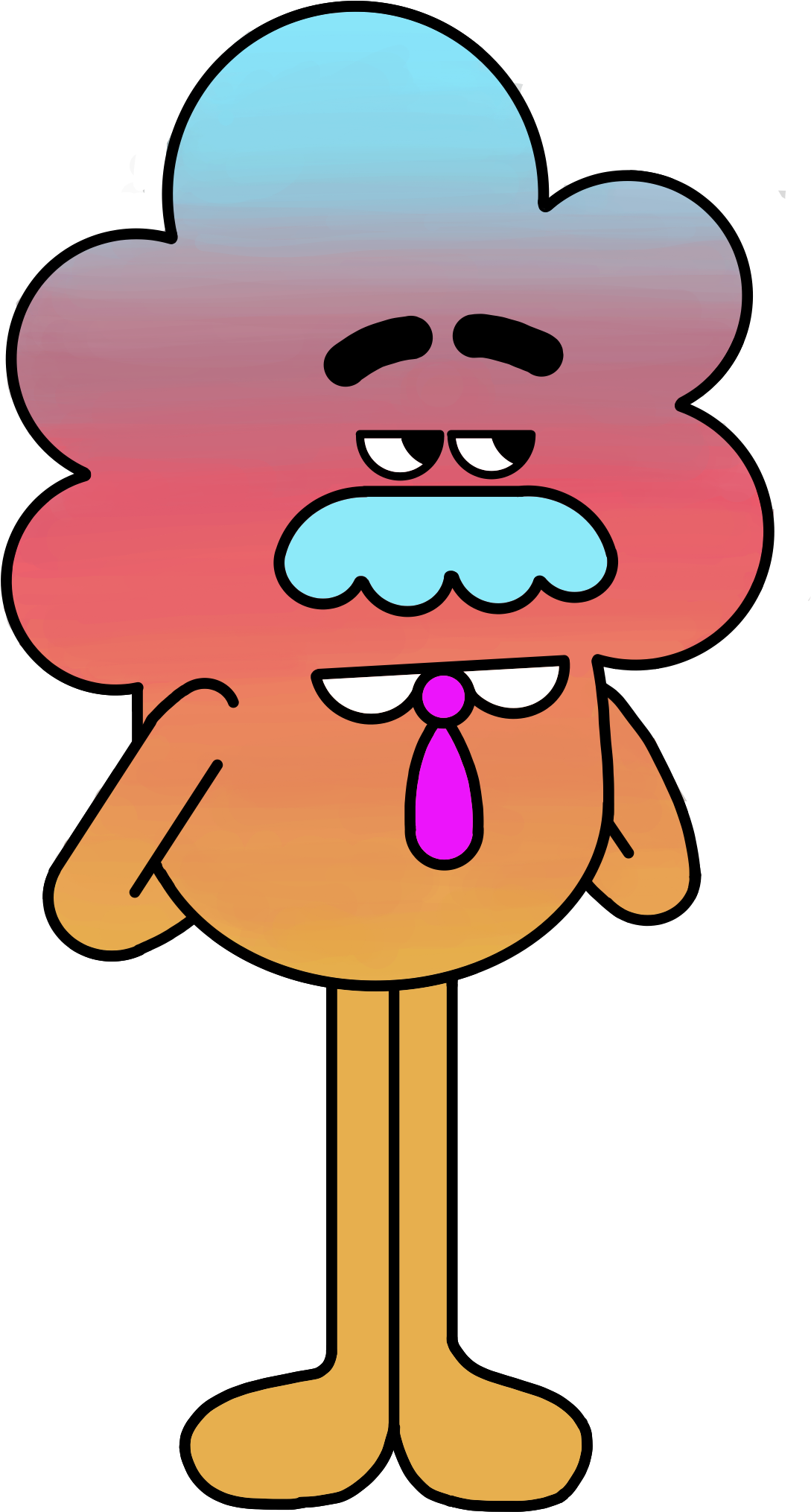 Harold Wilson Clear 2 - Le Monde Incroyable De Gumball Personnage (1166x2048), Png Download