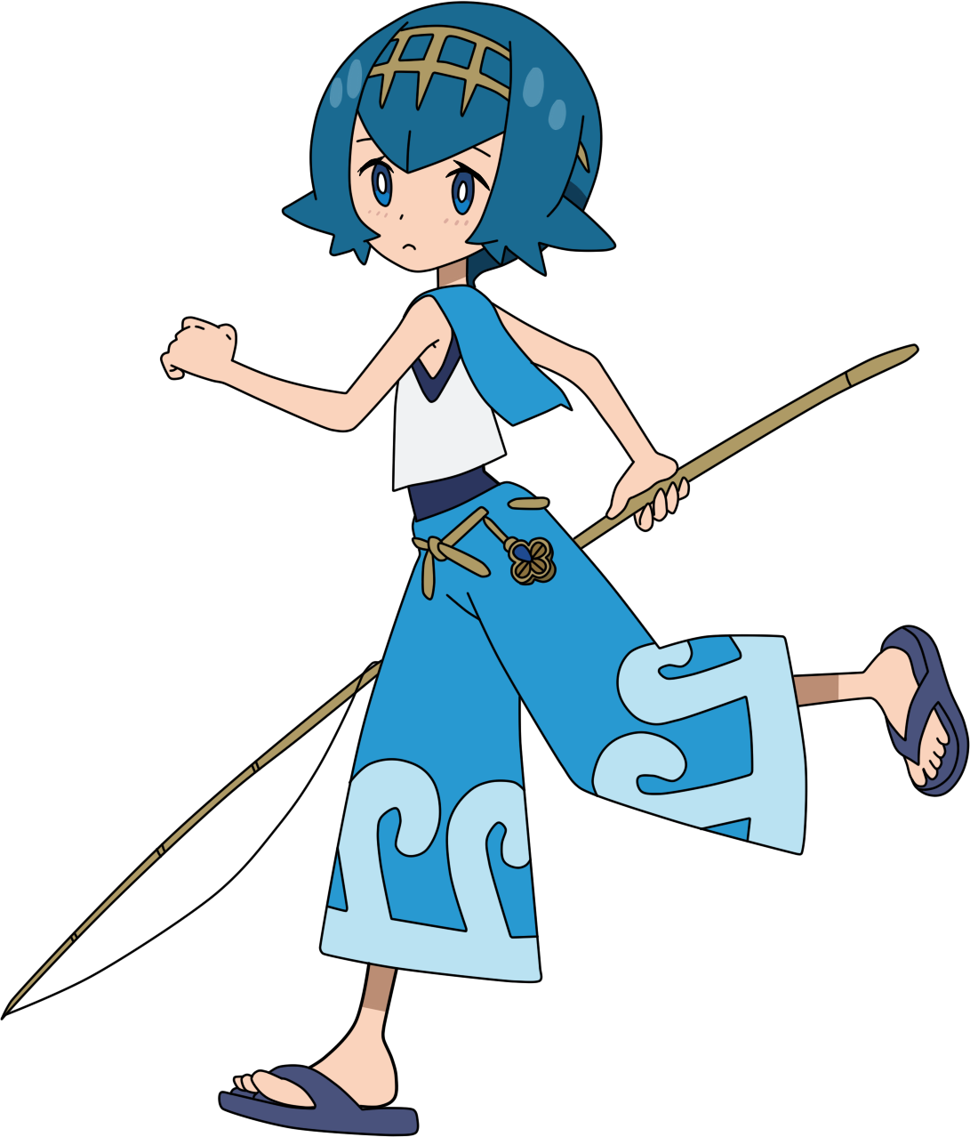 Lana Sm - Pokemon Sun And Moon Lana (1091x1278), Png Download