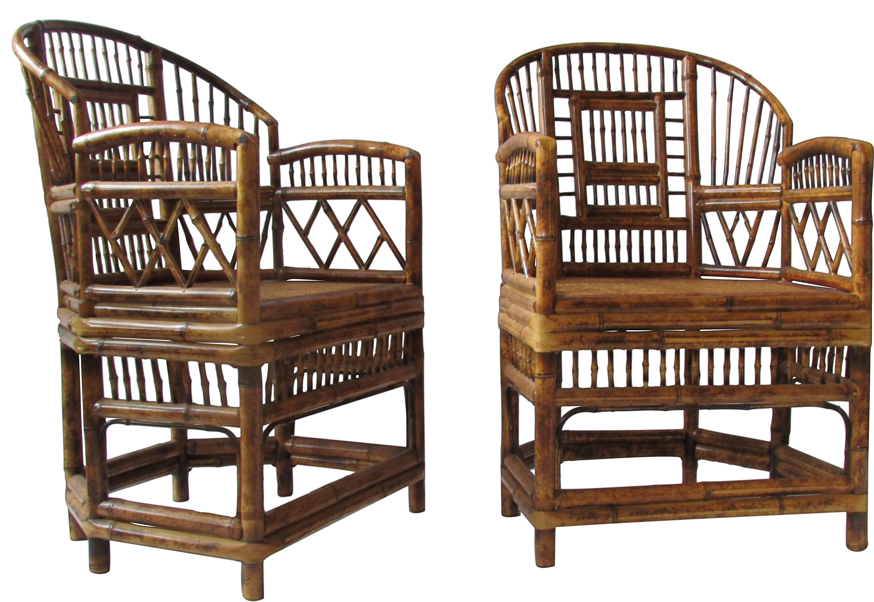 Chinese Chippendale Rattan Chairs - Windsor Chair (3233x2229), Png Download