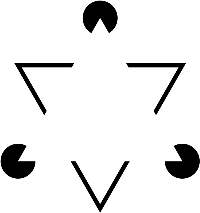 Penrose Triangle Optical Illusion Optics Impossible - White Triangle Optical Illusion (708x750), Png Download