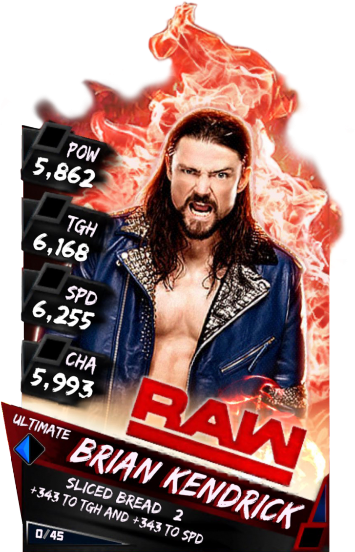 Supercard Briankendrick S3 Ultimate Raw - Wwe Supercard Ultimate Cards (733x1158), Png Download