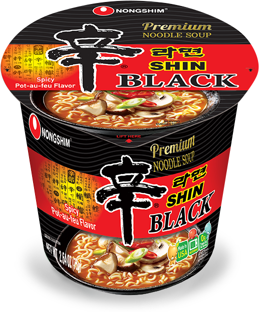 Shin Ramyun Black Cup (700x700), Png Download