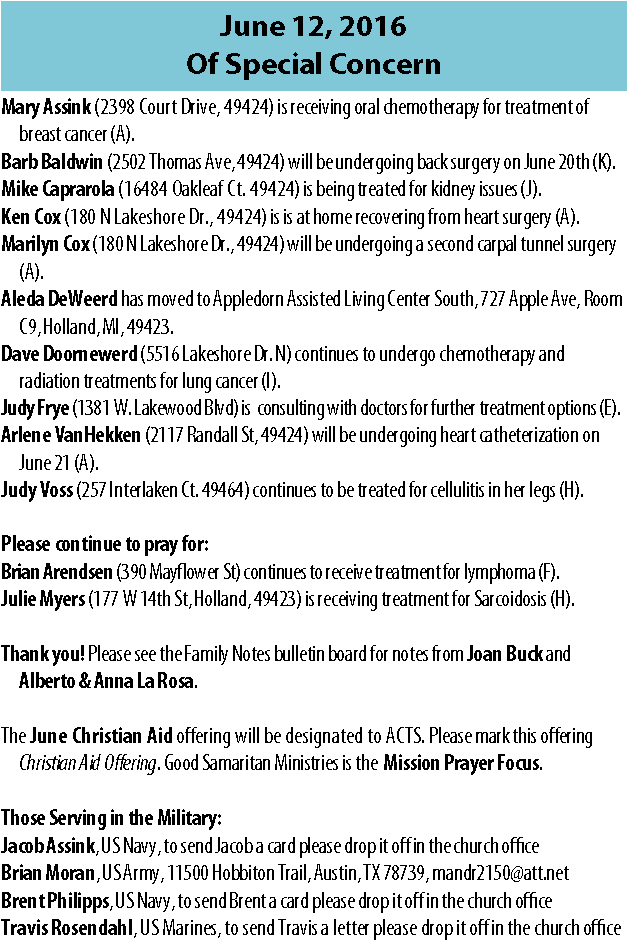 Of Special Concern June 12, - Religion (626x1061), Png Download