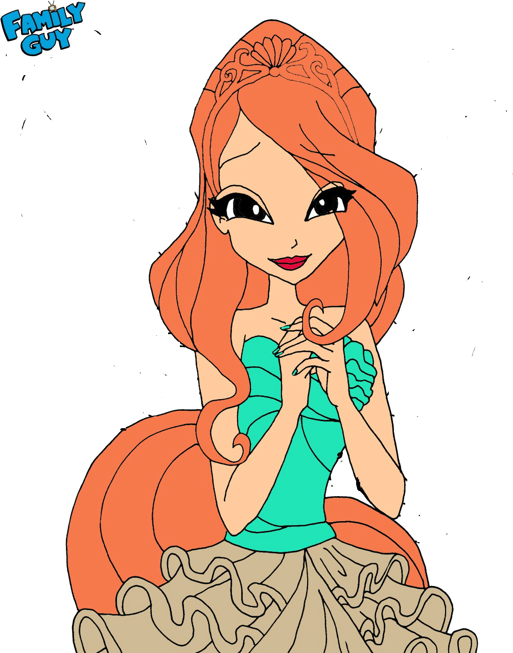 Lois Griffin And Stewie - Princess Morbucks (1023x1277), Png Download