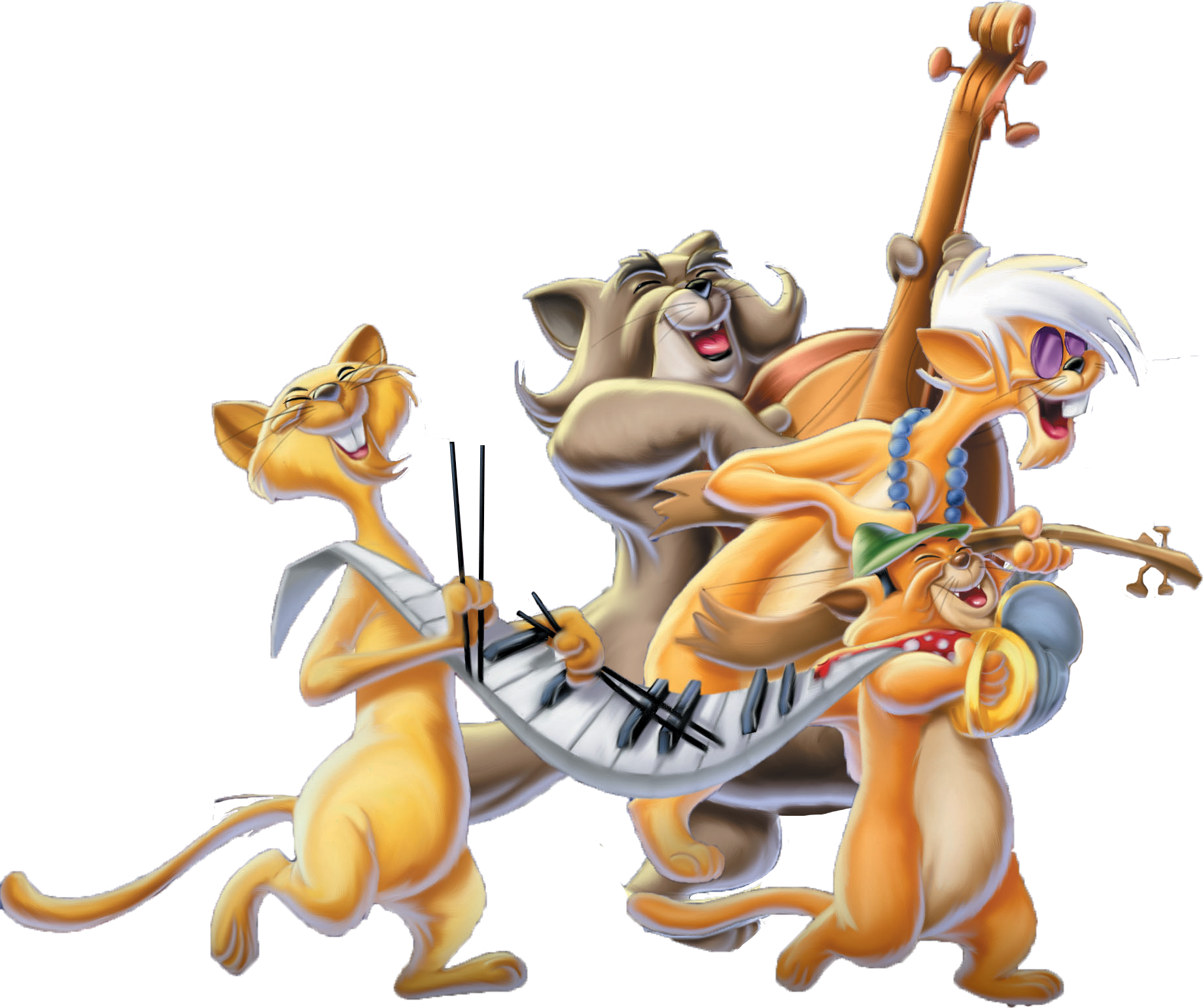 Alley Cats - Aristocats Png (1839x1542), Png Download