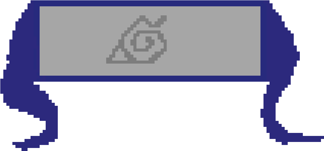 Hidden Leaf Village - Pixel Art (1290x640), Png Download