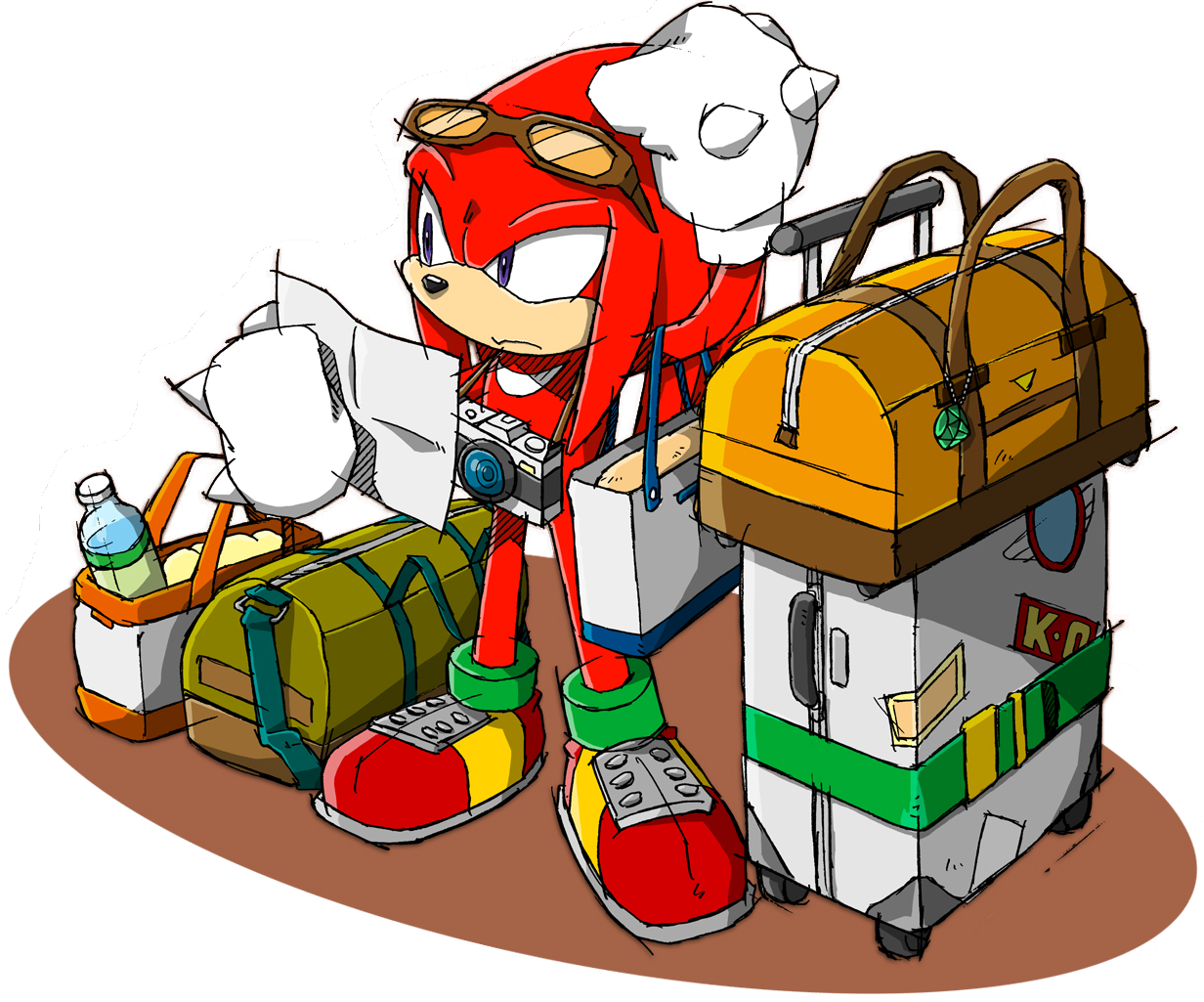 Knuckles The Echidna 2013 - Knuckles The Echidna Fruit (1232x1025), Png Download