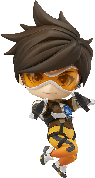 Products/tracer 02 13b75720 64e8 4dcf B789 A59ed6dfd6d7 - Good Smile Overwatch Tracer (classic Skin Version) (588x588), Png Download