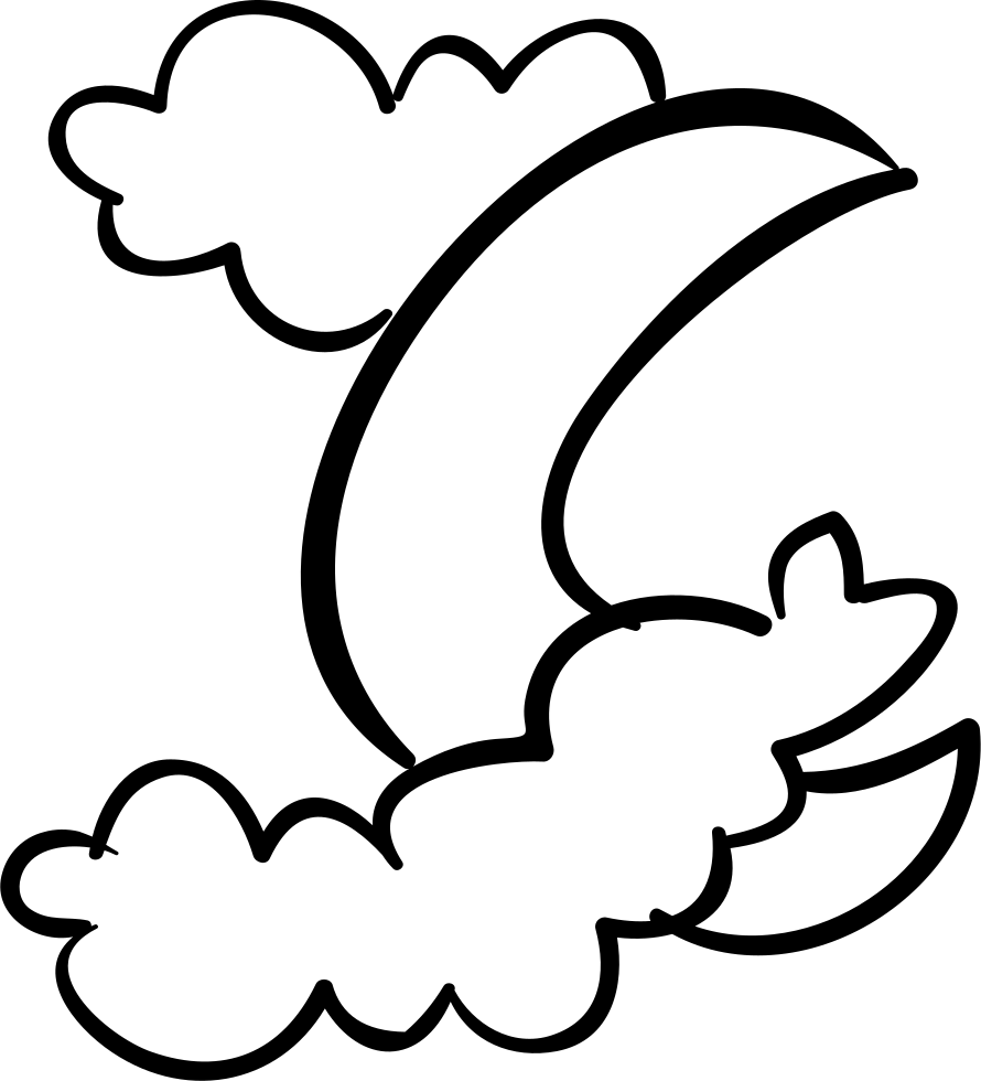 Png File Svg - Halloween Crescent Moon (890x980), Png Download