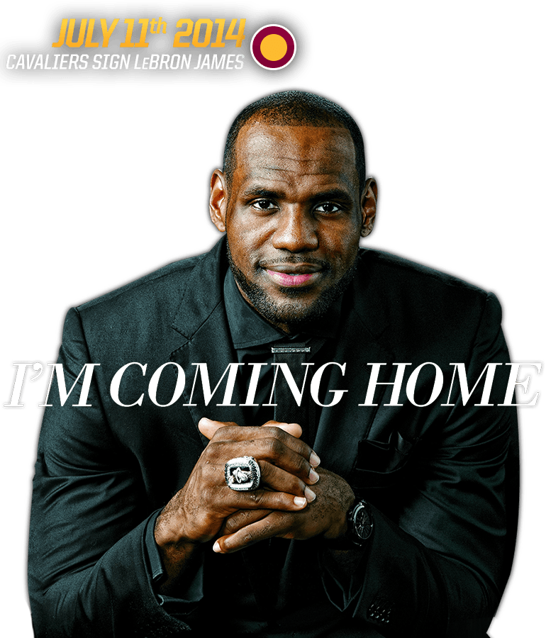 The Return Of The King - Lebron James I M Coming Home Sports Illustrated (770x900), Png Download