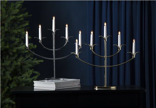 Candlestick Tilpi - Star Metal 5-light Tilpi Candlestick, Red (600x600), Png Download