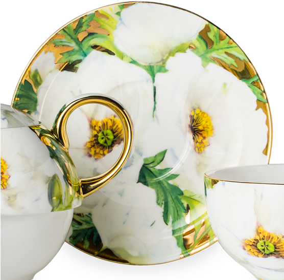 White Poppy Luscious Tea For One - Tea (555x555), Png Download