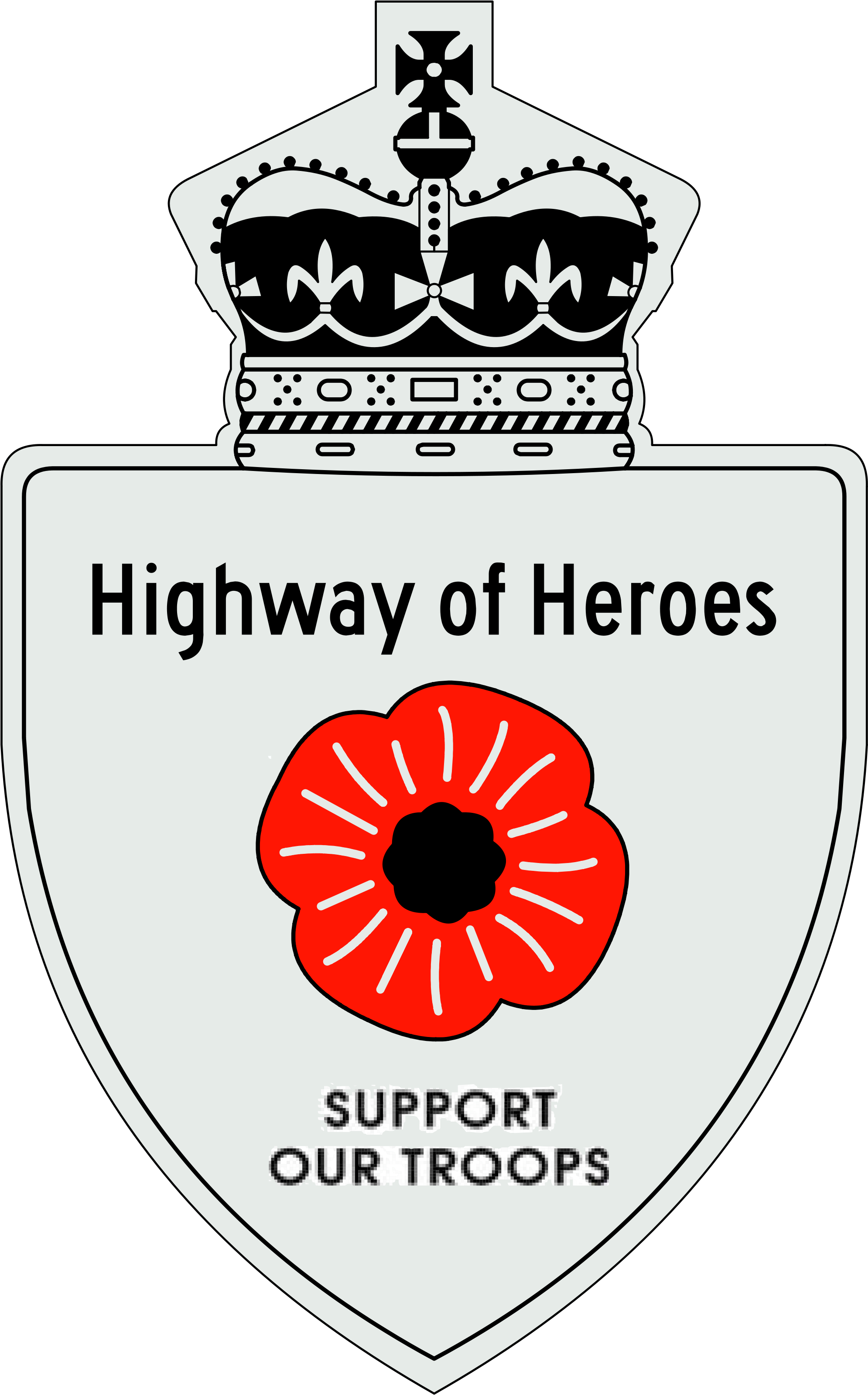 Open - Highway Of Heroes Logo (2000x3238), Png Download