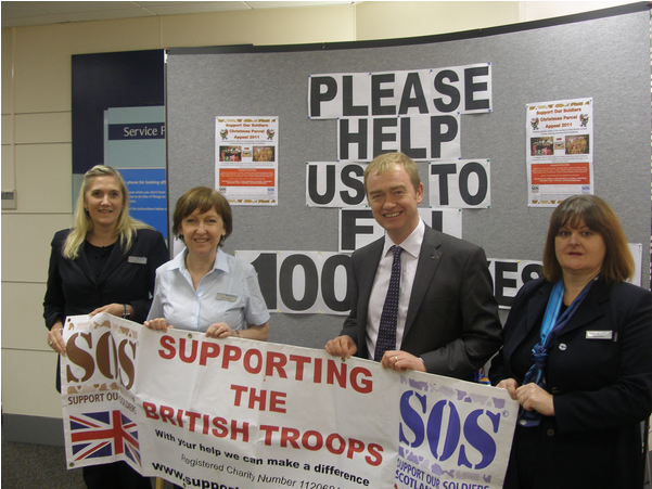 Mp Launches 'support Our Soldiers' Christmas Parcel - Banner (600x600), Png Download
