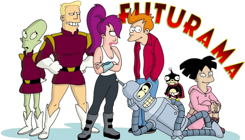 Free Png Futurama Bender Fry Leela Png Images Transparent - Futurama Png (850x478), Png Download