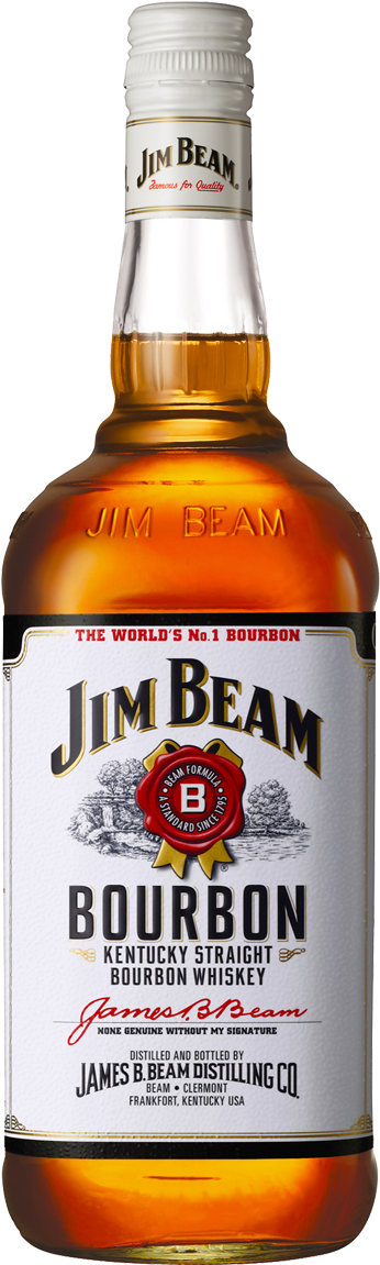 Jim Beam White Bourbon 700ml - Jim Beam Bottle Shot (600x1200), Png Download