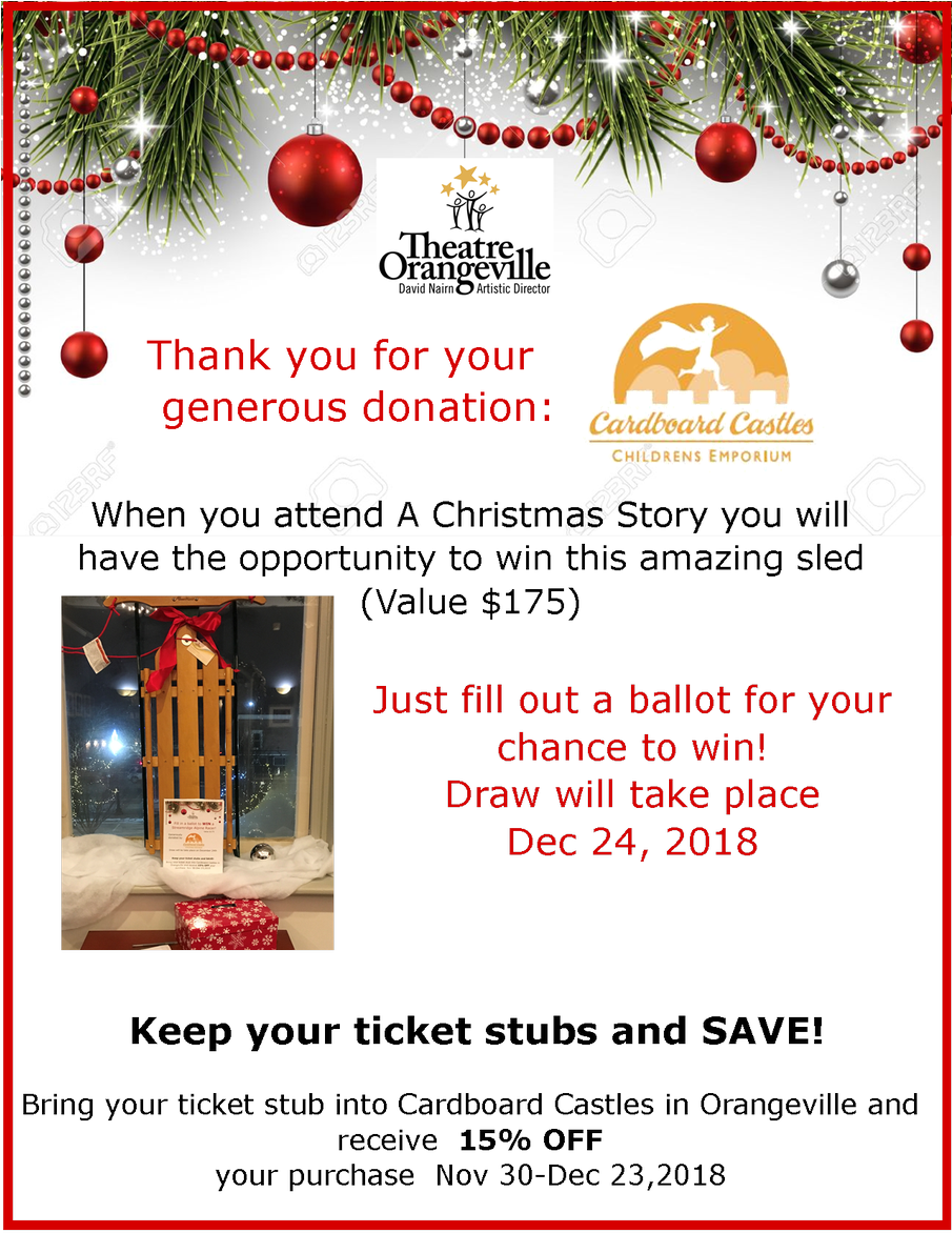 Thank You To Cardboard Castles Childrens's Emporium - Theatre Orangeville (904x1200), Png Download