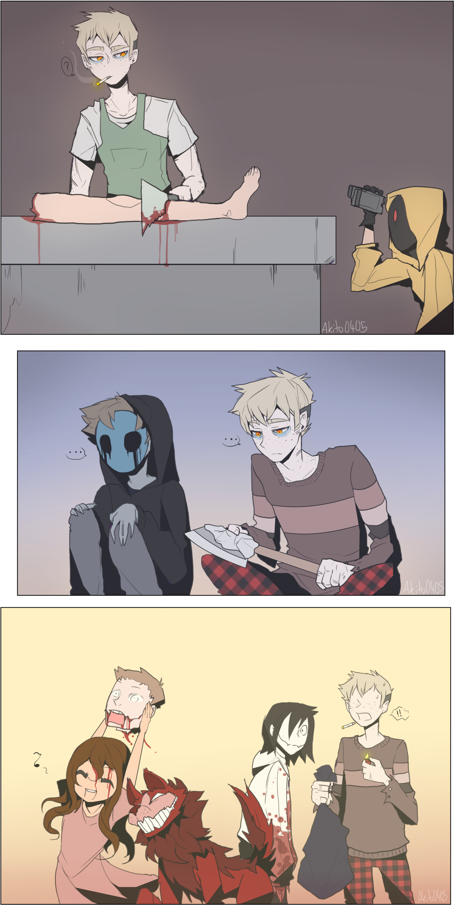 Yay Another New Character <<< They Look Cute - Creepypasta (1600x3125), Png Download
