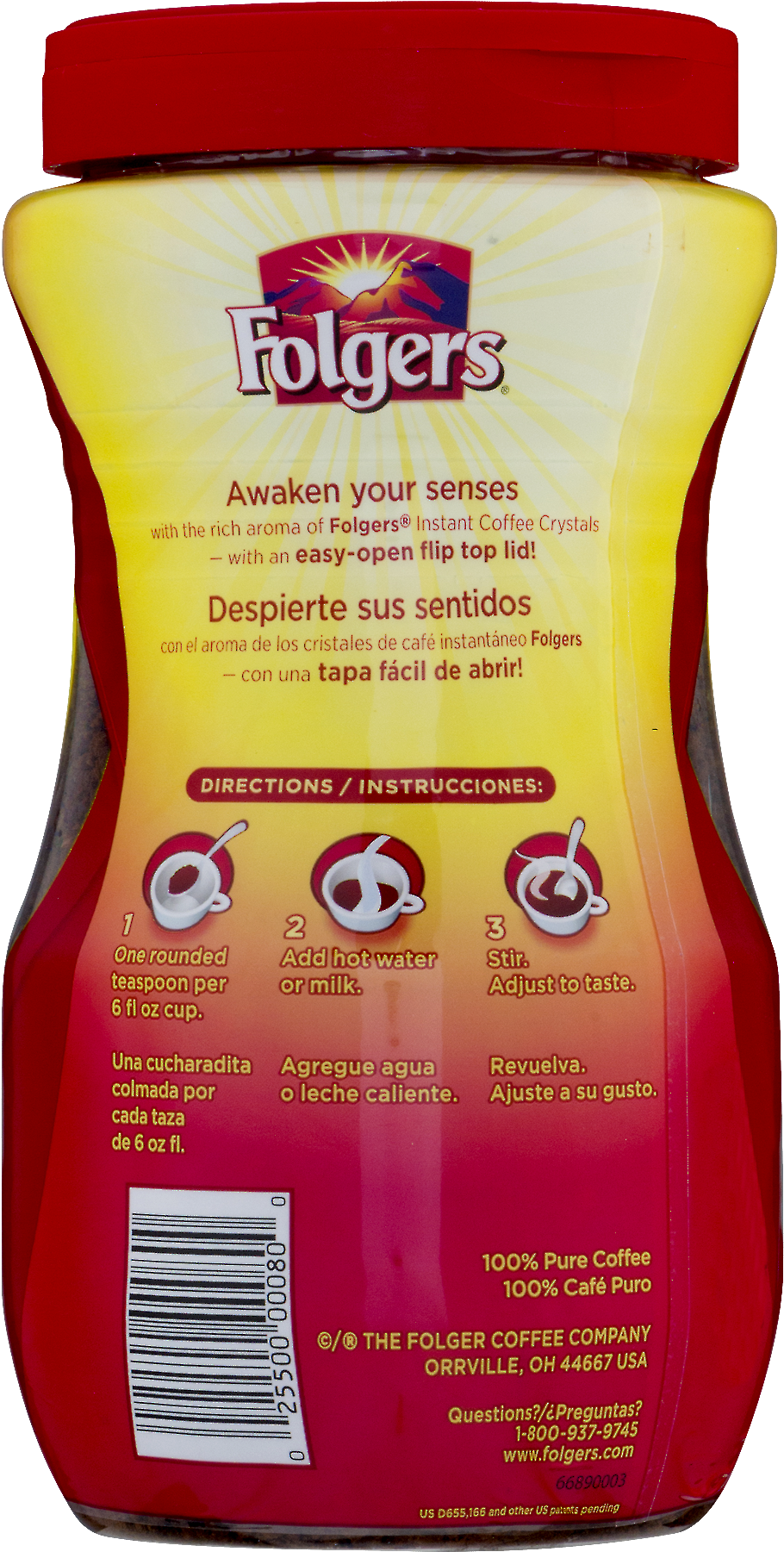 Folgers Coffee (1800x1800), Png Download
