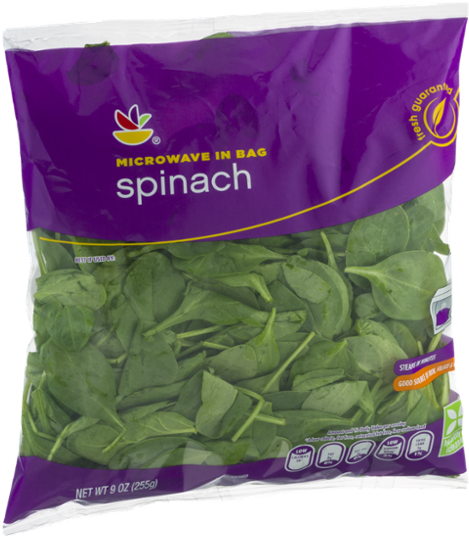 Ahold Microwave In Bag Spinach (600x600), Png Download