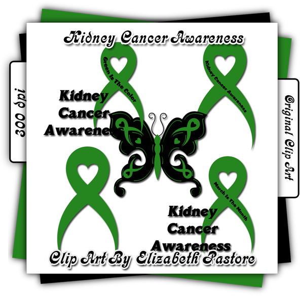 Kidney Cancer Awareness Clip Art Collection Contains - Color Is The Dementia Ribbon (600x600), Png Download