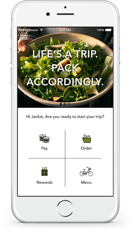 A Cell Phone Shows How To Order Your Own Salad From - Salad (426x734), Png Download