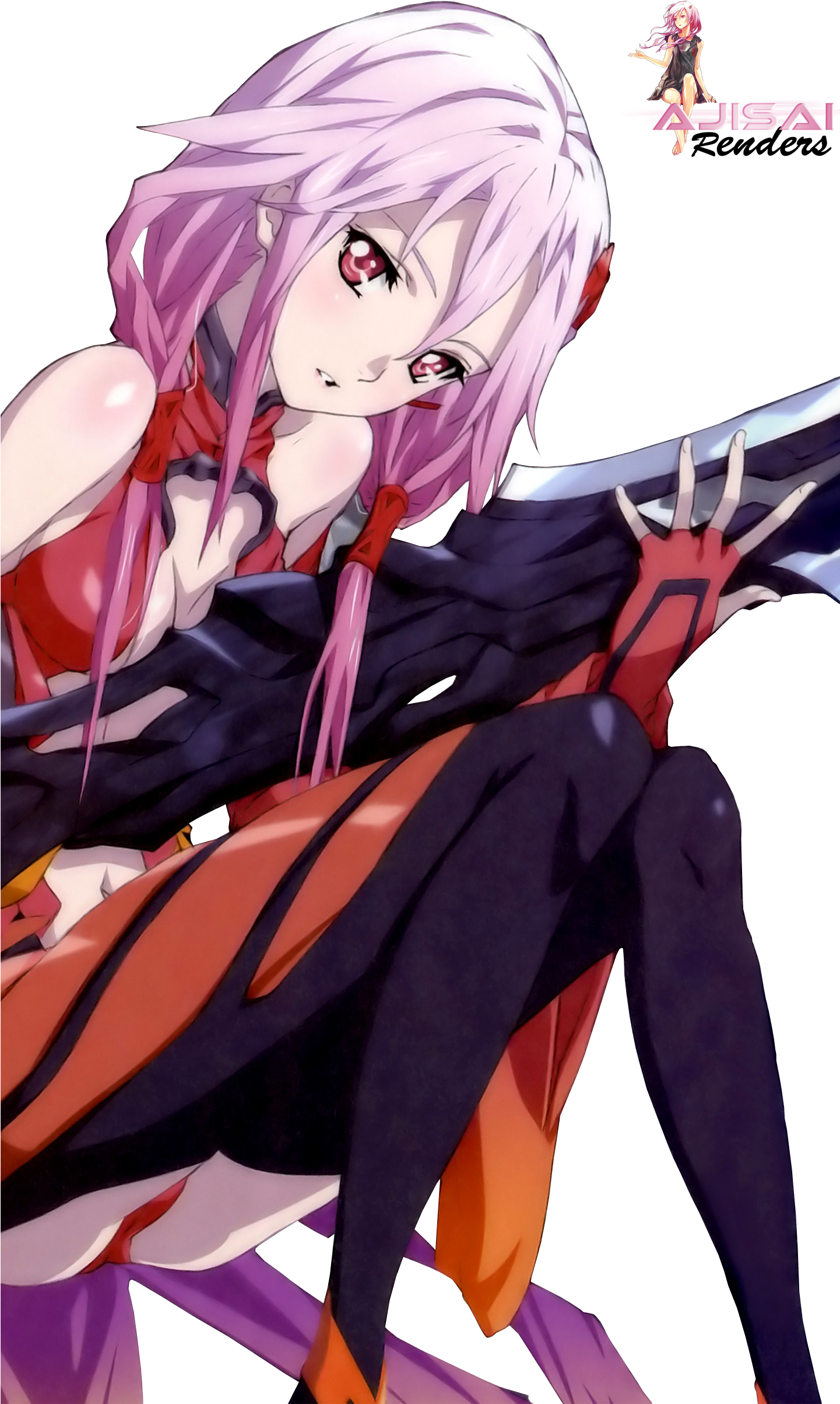 Render Guilty Crown - Guilty Crown Inori Render (1440x2440), Png Download