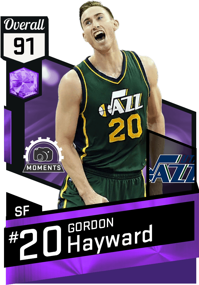 Gordon Hayward - Elgin Baylor Nba 2k17 (651x941), Png Download
