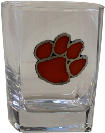 Clemson Rocks Glass - Pint Glass (533x600), Png Download
