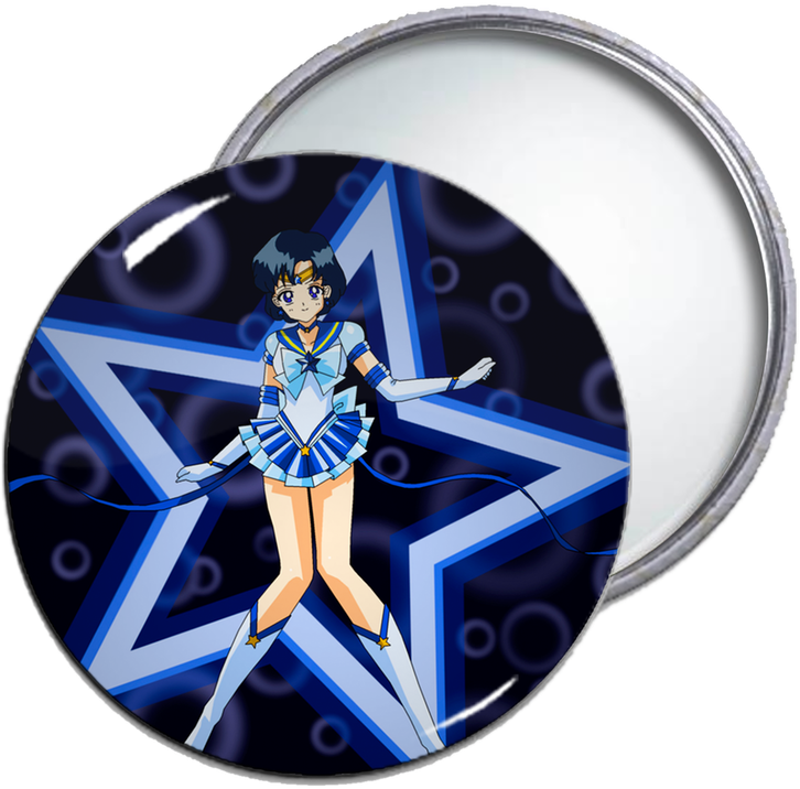 Sailor Mercury Pocket Mirror - Eternal Sailor Mercury (600x514), Png Download