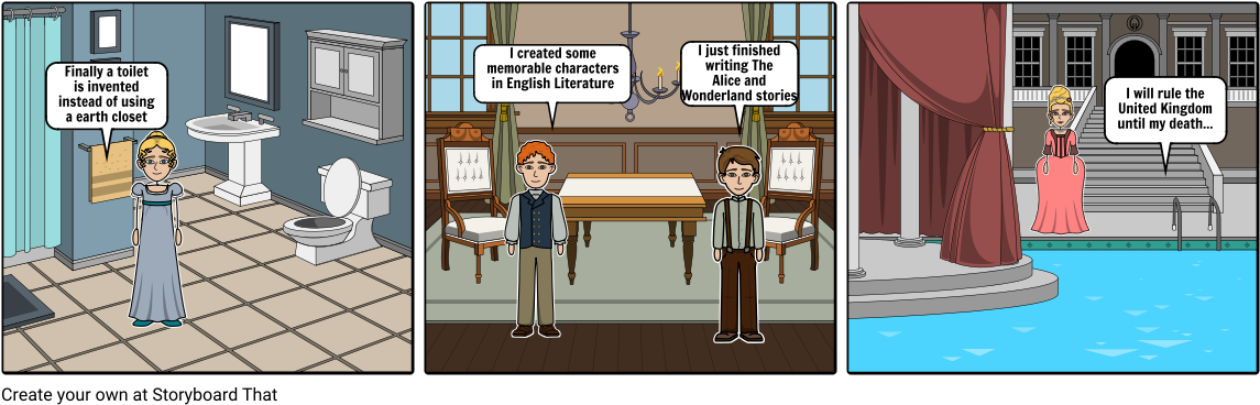 Victorian Era - Cartoon (1164x385), Png Download