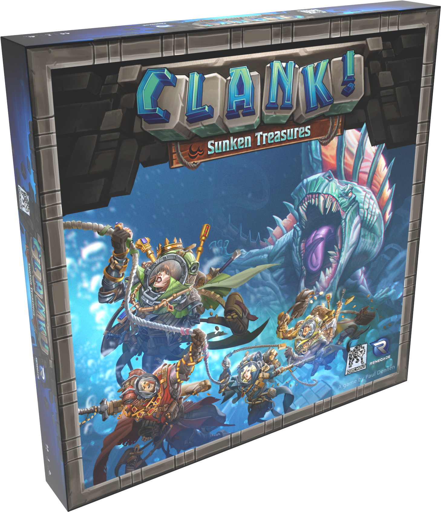 Clank Sunken Treasures - Clank! Sunken Treasures Expansion Board Game (1458x1691), Png Download