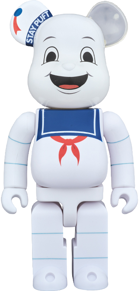 Bearbrick Stay Puft Marshmallow Man 400 Figure - Marshmallow Man (480x1000), Png Download